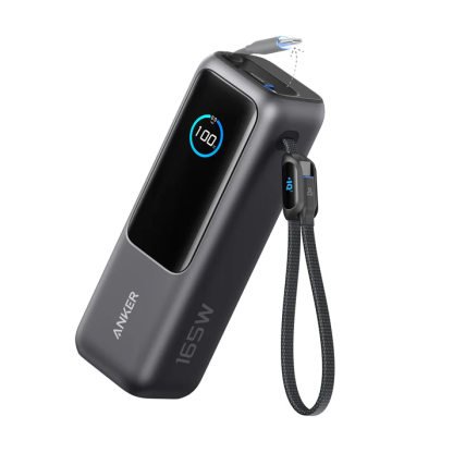 Anker Power Bank (25K, 165W, Built-In and Retractable Cables) 100W PD 行動電源 A1695 (CCC認證）- 香港行貨-DIGIBAL ONLINE