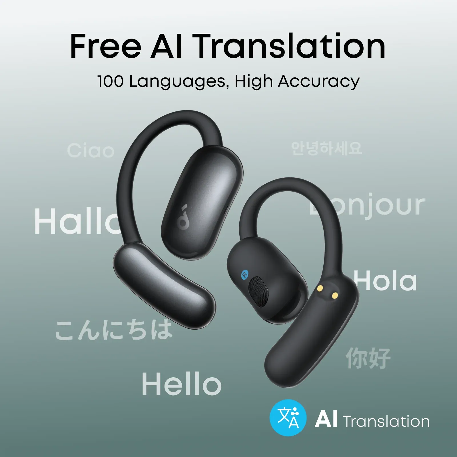 ANKER soundcore C50i | Comfortable Clip on Earbuds with Powerful Bass [香港行貨18個月保養]