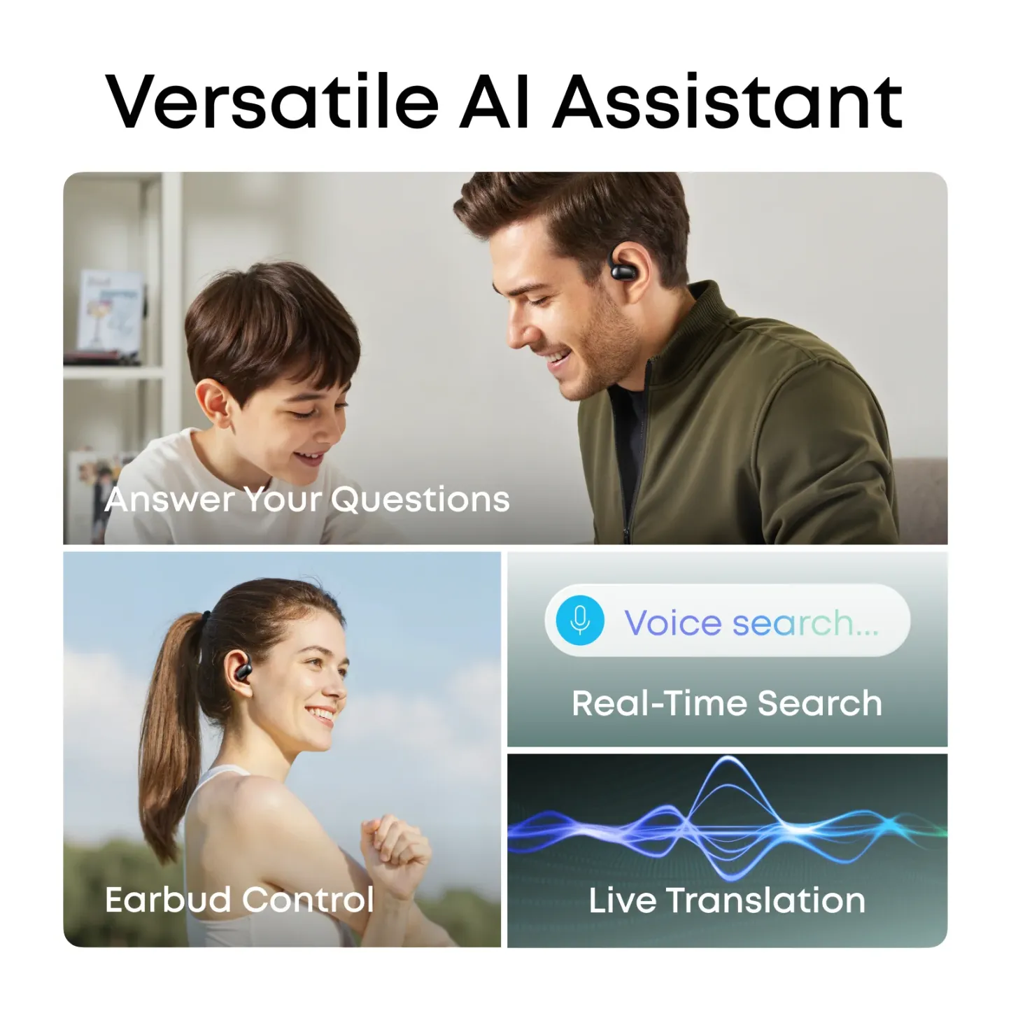 ANKER soundcore C50i | Comfortable Clip on Earbuds with Powerful Bass [香港行貨18個月保養]