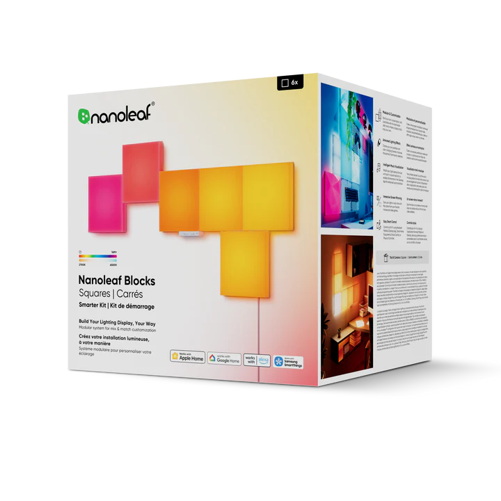 Nanoleaf Blocks 正方形 Smarter Kit LED 模塊入門套裝 [香港行貨]-DIGIBAL ONLINE