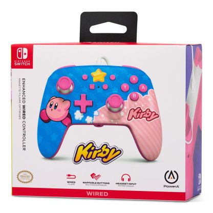 PowerA 加強版有線任天堂手掣適用 Switch (兼容Switch 2) - 星之卡比 Kirby  [香港行貨]-DIGIBAL ONLINE