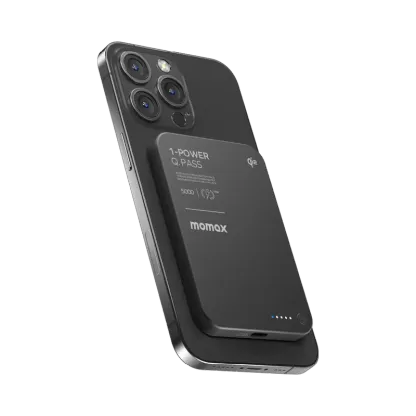 MOMAX 1-Power Q.Pass 5000mAh Qi2 磁吸流動電源 (CCC 認證) [香港行貨]