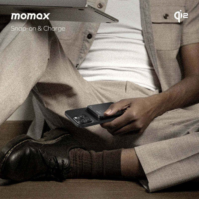MOMAX 1-Power Q.Pass 5000mAh Qi2 磁吸流動電源 (CCC 認證) [香港行貨]