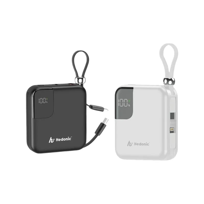 Hedonic 10000mah (38.5Wh) PD 3.0 22.5W Lightning & USB-C 流動充電池 (第三代)｜白色｜81060｜3C CCC認証｜-DIGIBAL ONLINE