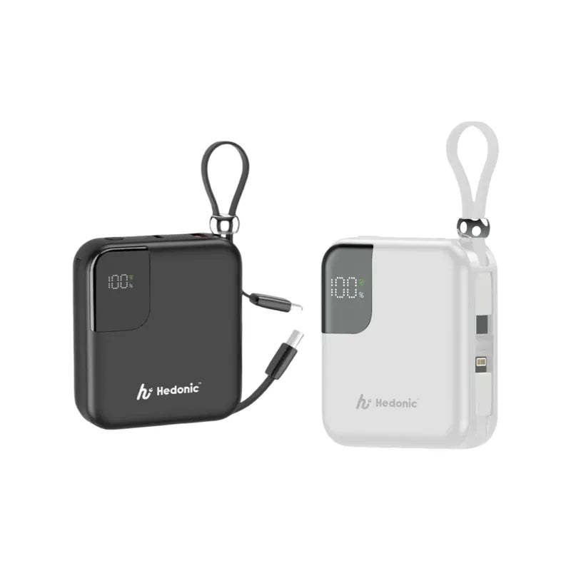 Hedonic 10000mah (38.5Wh) PD 3.0 22.5W Lightning & USB-C 流動充電池 (第三代)｜白色｜81060｜3C CCC認証｜-DIGIBAL ONLINE