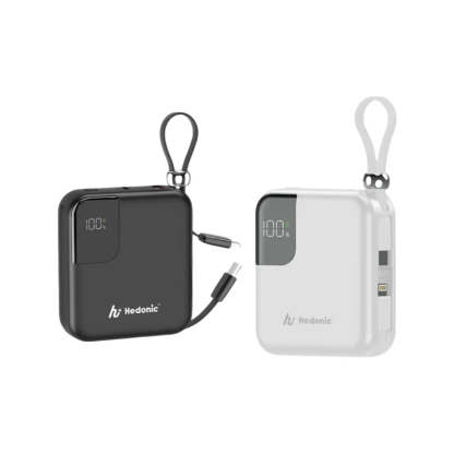 Hedonic 10000mah (38.5Wh) PD 3.0 22.5W Lightning & USB-C 流動充電池 (第三代)｜白色｜81060｜3C CCC認証｜-DIGIBAL ONLINE