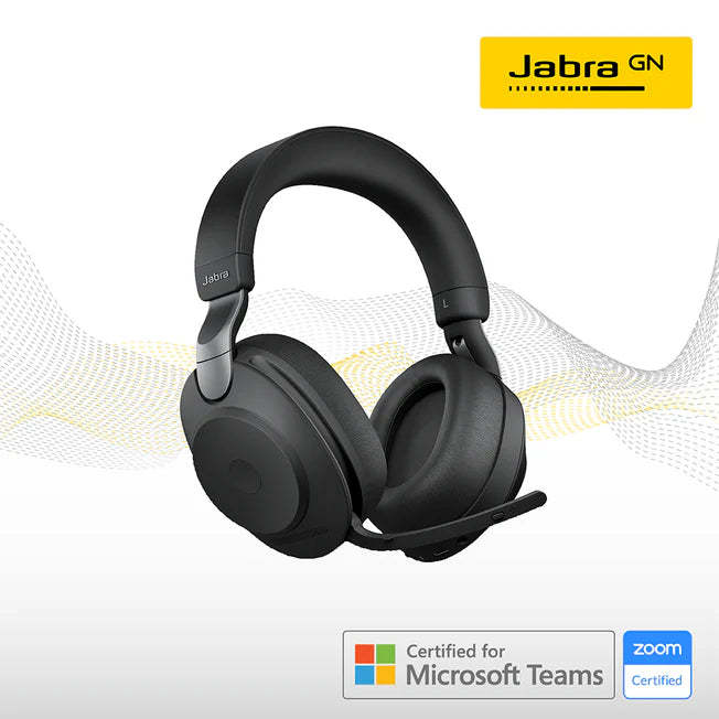 Jabra Evolve2 85 Link380a MS Stereo Black 無線會議專用耳機 28599-999-999  (USB-A / MS) - 香港行貨-DIGIBAL ONLINE