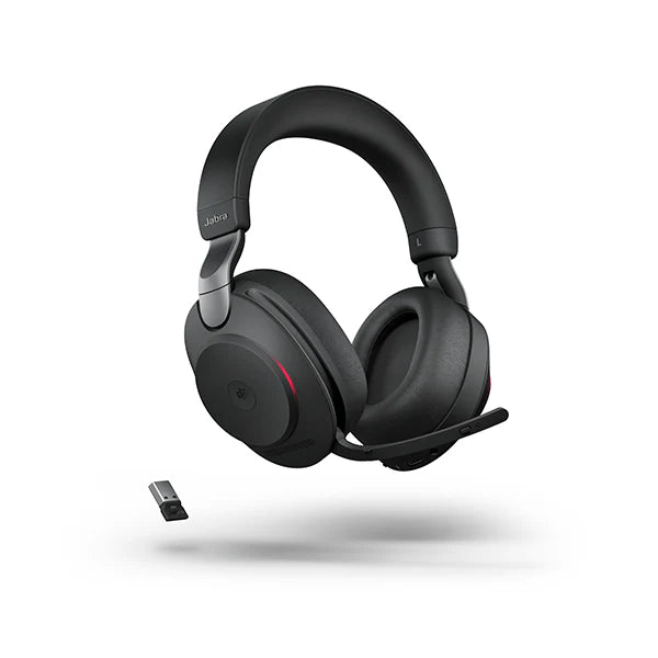Jabra Evolve2 85 Link380a MS Stereo Black 無線會議專用耳機 28599-999-999  (USB-A / MS) - 香港行貨-DIGIBAL ONLINE
