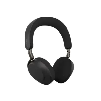 JABRA Evolve3 75 MS 貼耳式無線商務耳機（附 Link 390a）(黑色)｜AI 清晰通話 ・ 適應性 ANC ・ Teams 認證  [香港行貨]