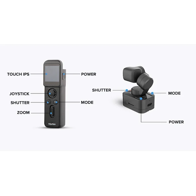 Feiyu Pocket 3 4K Magnetic Wearable Gimbal Camera [HONG KONG 1 YEAR WARRANTY]