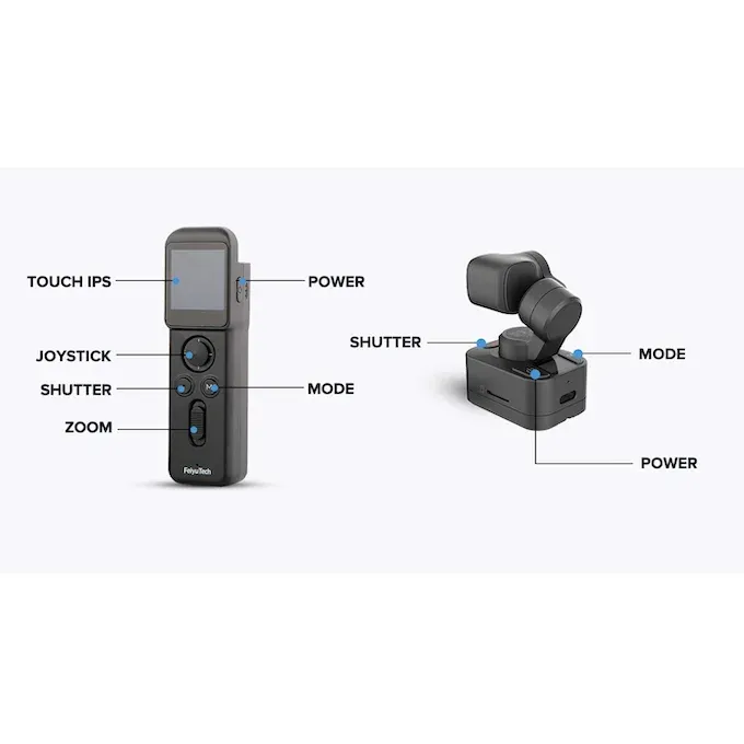 Feiyu Pocket 3 4K Magnetic Wearable Gimbal Camera [HONG KONG 1 YEAR WARRANTY]