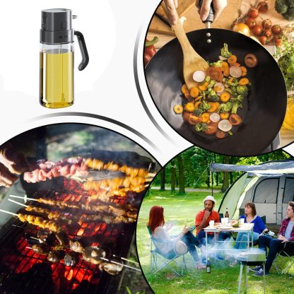 500ML 廚房按壓霧化 防漏油玻璃 噴油壺-DIGIBAL ONLINE