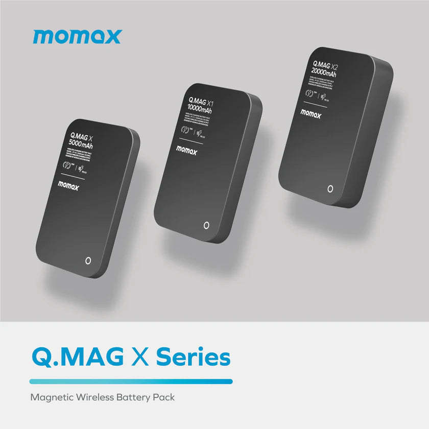 MOMAX Q.Mag X1 10000mAh超薄磁吸流動電源  [2年保養] (CCC 認證)-DIGIBAL ONLINE