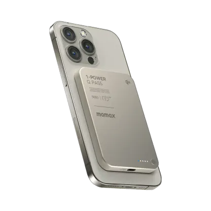 MOMAX 1-Power Q.Pass 5000mAh Qi2 磁吸流動電源 (CCC 認證) [香港行貨]