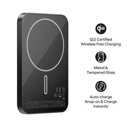 MOMAX 1-Power Q.Pass 5000mAh Qi2 磁吸流動電源 (CCC 認證) [香港行貨]