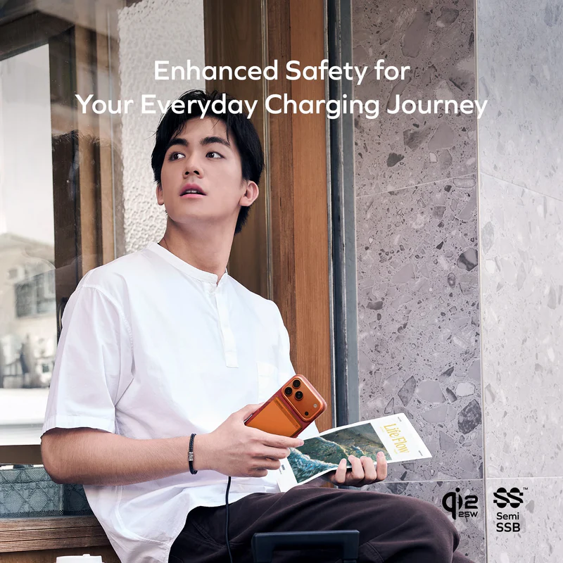 MOMAX 1-Power S.Pass² 10000mAh QI2 25W半固態磁吸流動電源 (CCC 認證) [香港行貨]