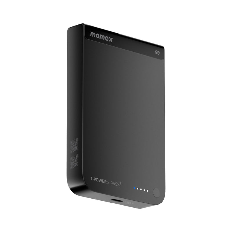 MOMAX 1-Power S.Pass² 10000mAh QI2 25W半固態磁吸流動電源 (CCC 認證) [香港行貨]