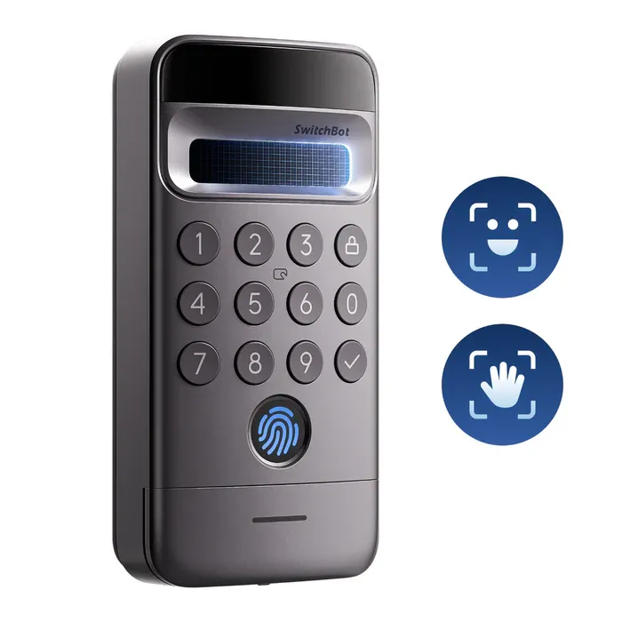 SwitchBot Keypad Vision Pro Vision Pro解鎖器 -掌紋/人臉/指紋/密碼】 [香港行貨]
