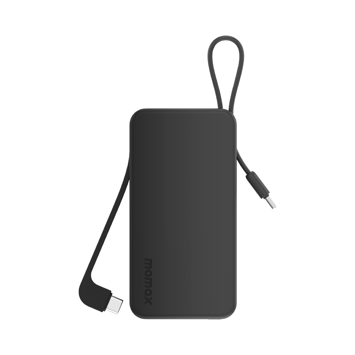 MOMAX 1-Power Vital+ 10000mAh 流動電源，內建雙 USB-C 線 (黑色) IP138D [香港行貨]-DIGIBAL ONLINE
