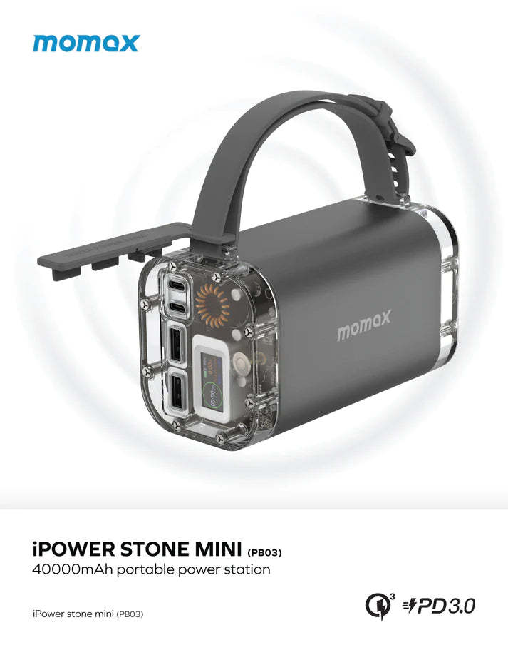 MOMAX iPowerstone Mini 100W 40000mAh 便攜儲能電源 PB03 [香港行貨]-DIGIBAL ONLINE