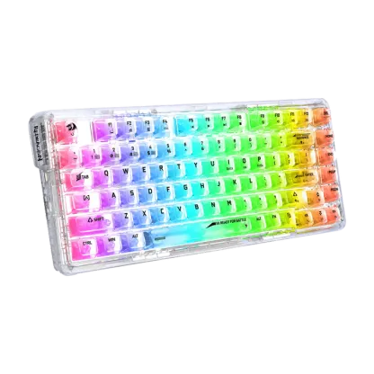 Redragon ELF PRO K649 Wireless Transparent Keyboard 無線電競鍵盤 - 透明水晶軸 [ 一年保養]