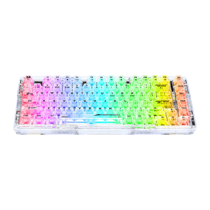 Redragon ELF PRO K649 Wireless Transparent Keyboard 無線電競鍵盤 - 透明水晶軸 [ 一年保養]