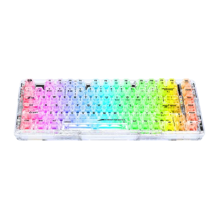 Redragon ELF PRO K649 Wireless Transparent Keyboard 無線電競鍵盤 - 透明水晶軸 [ 一年保養]
