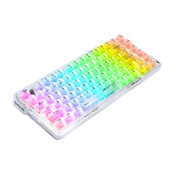 Redragon ELF PRO K649 Wireless Transparent Keyboard 無線電競鍵盤 - 透明水晶軸 [ 一年保養]
