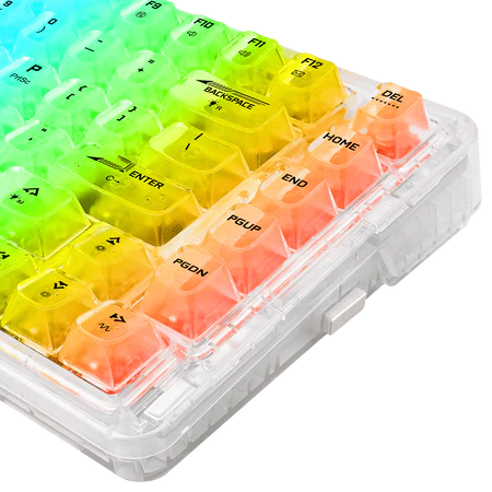 Redragon K649 PRO 82 Keys Hot-swappable 無線機構電競鍵盤 - 透明水晶軸 [ 一年保養]-DIGIBAL ONLINE