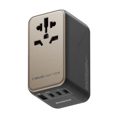 MOMAX 1-World 120W GaN Convenient Travel Socket [Hong Kong Genuine Goods] - DIGIBAL ONLINE