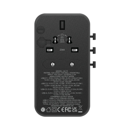 MOMAX 1-World 120W GaN Convenient Travel Socket [Hong Kong Genuine Goods] - DIGIBAL ONLINE
