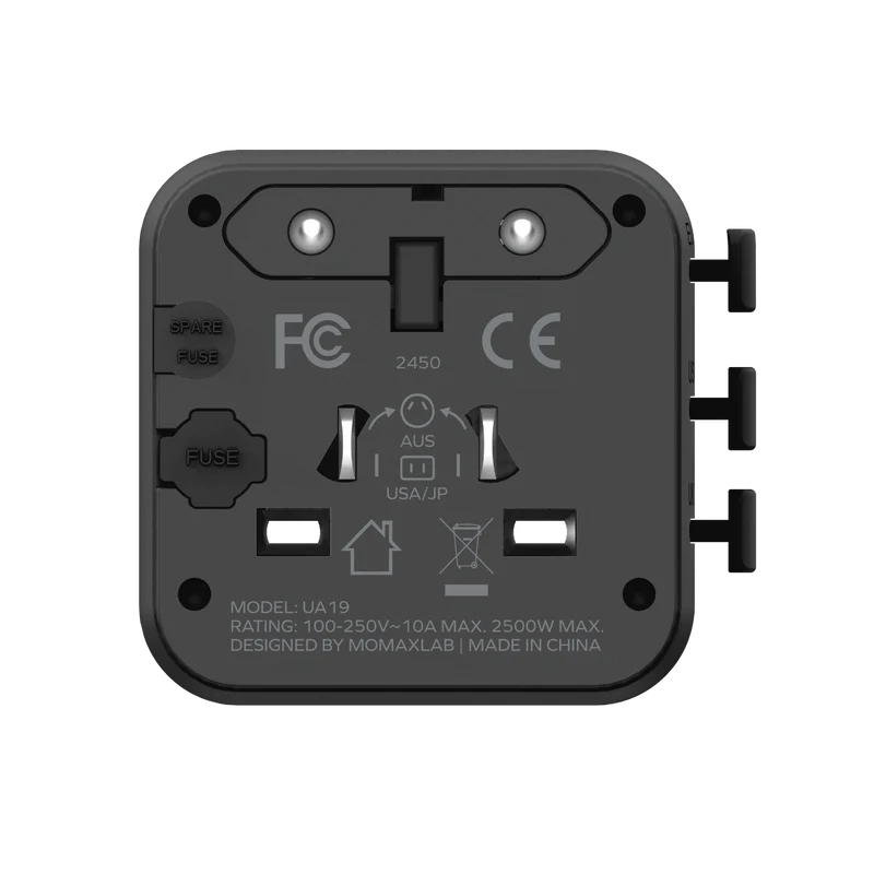 MOMAX 1-WORLD 雙 AC 全球轉換插座 [香港行貨]-DIGIBAL ONLINE