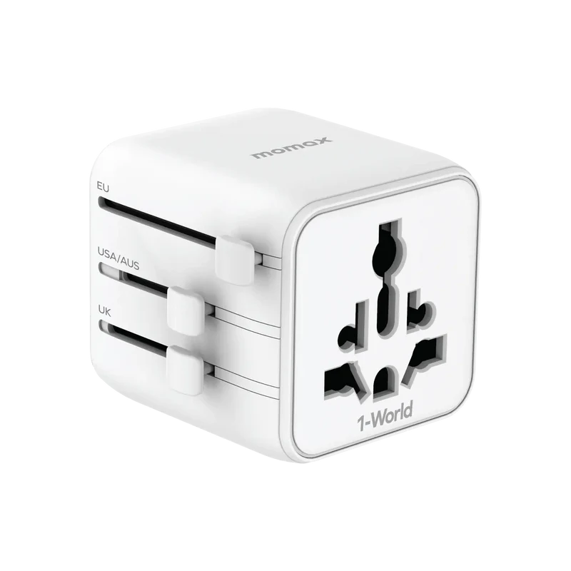 MOMAX 1-WORLD 雙 AC 全球轉換插座 [香港行貨]-DIGIBAL ONLINE