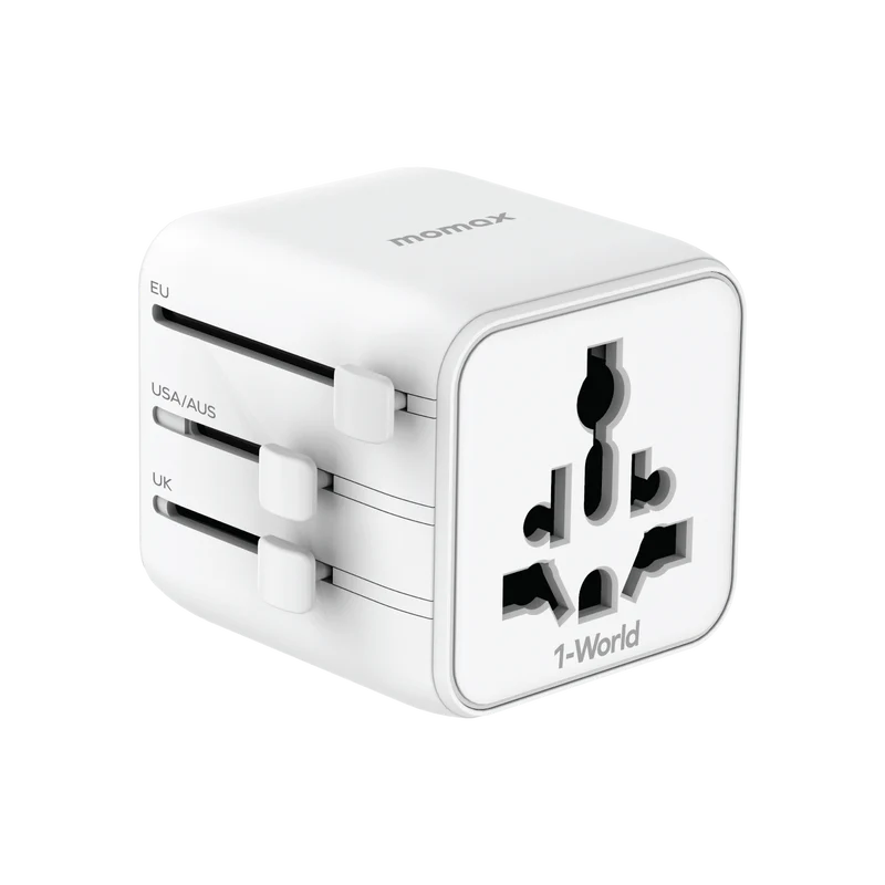 MOMAX 1-WORLD 雙 AC 全球轉換插座 [香港行貨]-DIGIBAL ONLINE