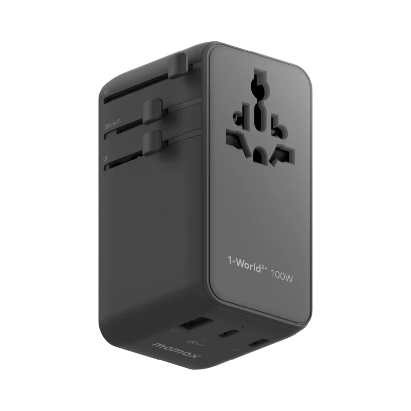 Momax 1-World²⁺ 100W 伸縮充電線四接口旅行充電插座 UA25 [香港行貨]