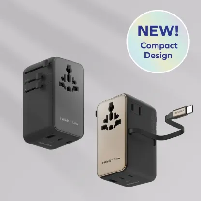 Momax 1-World²⁺ 100W 伸縮充電線四接口旅行充電插座 UA25 [香港行貨]