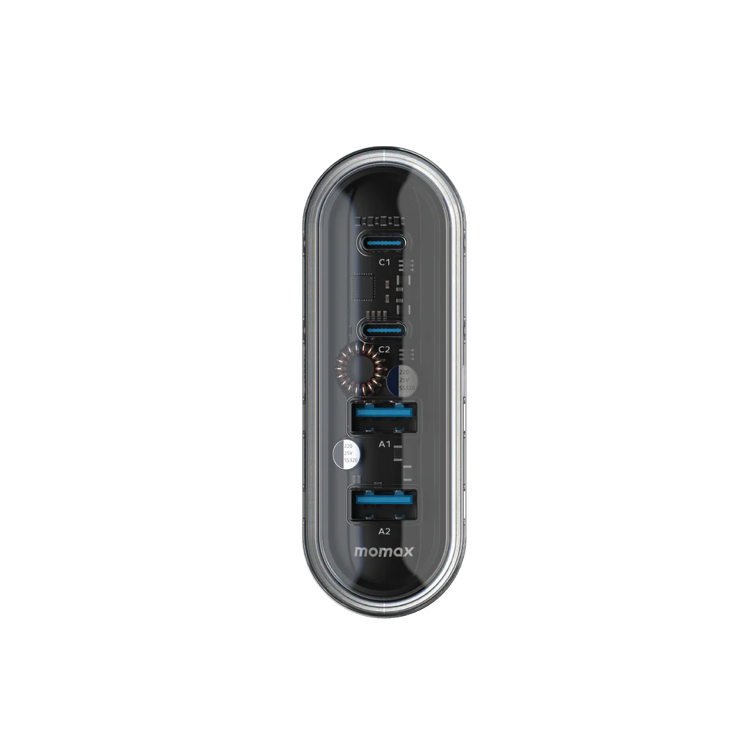 MOMAX 1-Charge Flow 80W 四輸出桌面 GaN 充電座- UM51UKW [香港行貨]-DIGIBAL ONLINE