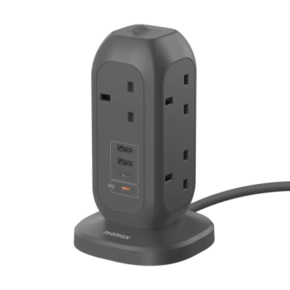 MOMAX 1-Plug PD20W 2A2C 7位直立拖板 [香港行貨]-DIGIBAL ONLINE