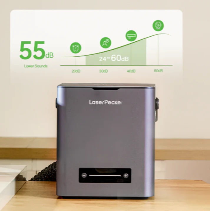 LaserPecker 桌上型空氣清新機｜高效四重過濾｜99.97% 淨化率-DIGIBAL ONLINE