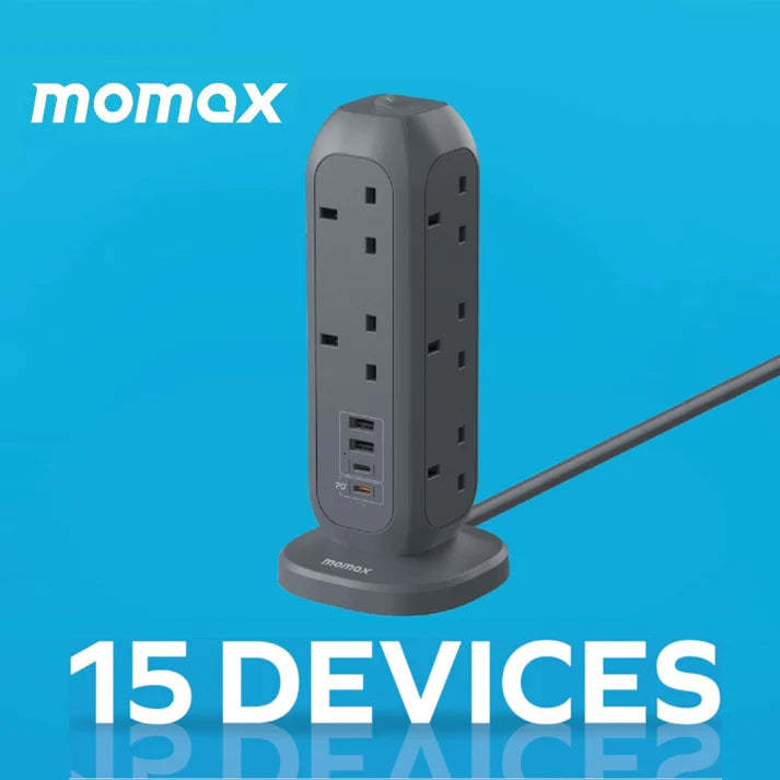 MOMAX ONEPLUG PD20W 2A2C 11位直立拖板 [香港行貨]-DIGIBAL ONLINE