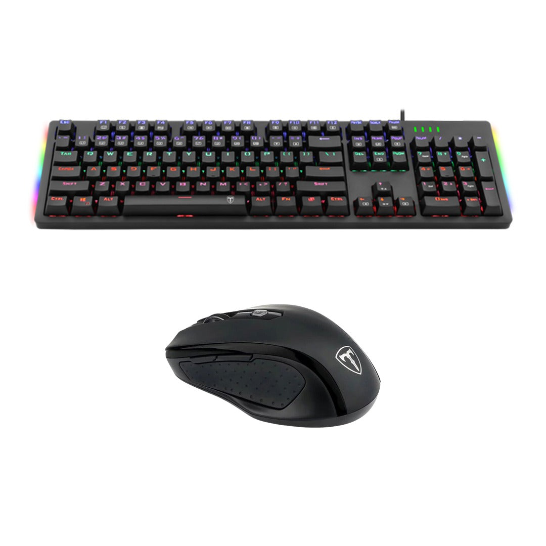 [組合優惠] T-DAGGER T-TGWM100 無線滑鼠 +  T-DAGGER T-TGK-312 104鍵機械鍵盤(青軸 - BLUE SWITCH) [香港行貨]-DIGIBAL ONLINE