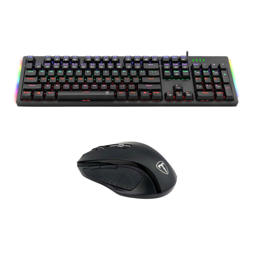 [組合優惠] T-DAGGER T-TGWM100 無線滑鼠 +  T-DAGGER T-TGK-312 104鍵機械鍵盤(青軸 - BLUE SWITCH) [香港行貨]-DIGIBAL ONLINE