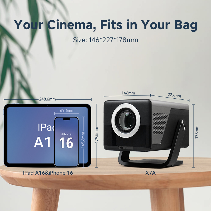 HOTACK X DIGIBAL X7AD 800ANSI GOOGLE TV 360度轉動 輕考旗檻級1080p高清投影機- 國際版 [香港行貨一年保養] | NETFLIX 認證