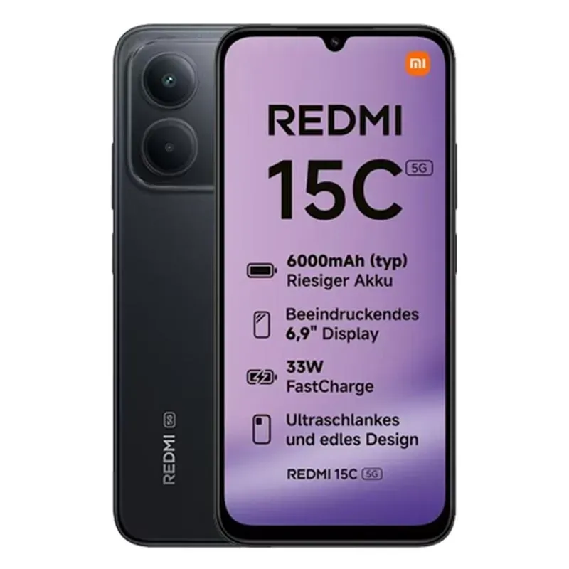 XIAOMI Redmi 15C Midnight Black 8GB RAM 256GB [香港行貨一年保養]