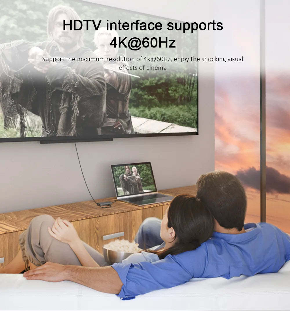 DIGIBAL 8 in 1 100WPD USB 3.0 HDMI 4K@60HZ多功能集線器 [香港行貨]-DIGIBAL ONLINE