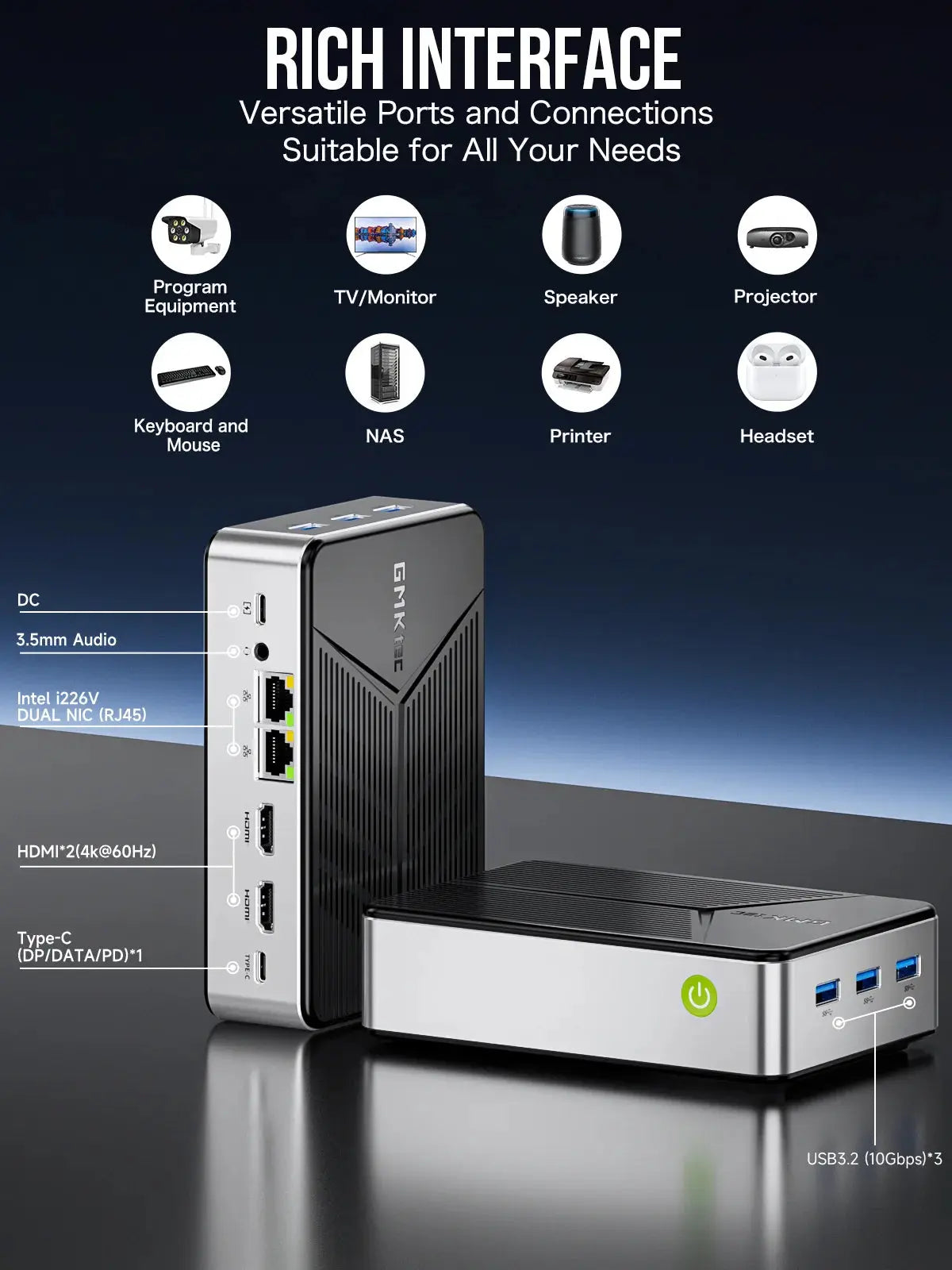 GMKTEC NucBox G9 Intel Processor N150 Mini Computer (CS-GNBG9) [Hong Kong Genuine Product]