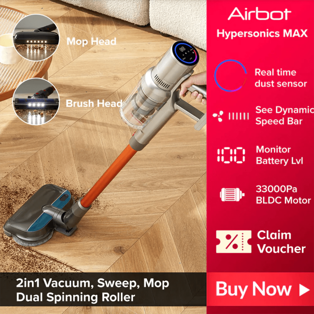 Airbot Hypersonics Max 33000Pa 強力無線拖地吸塵機 [香港行貨] - DIGIBAL ONLINE7
