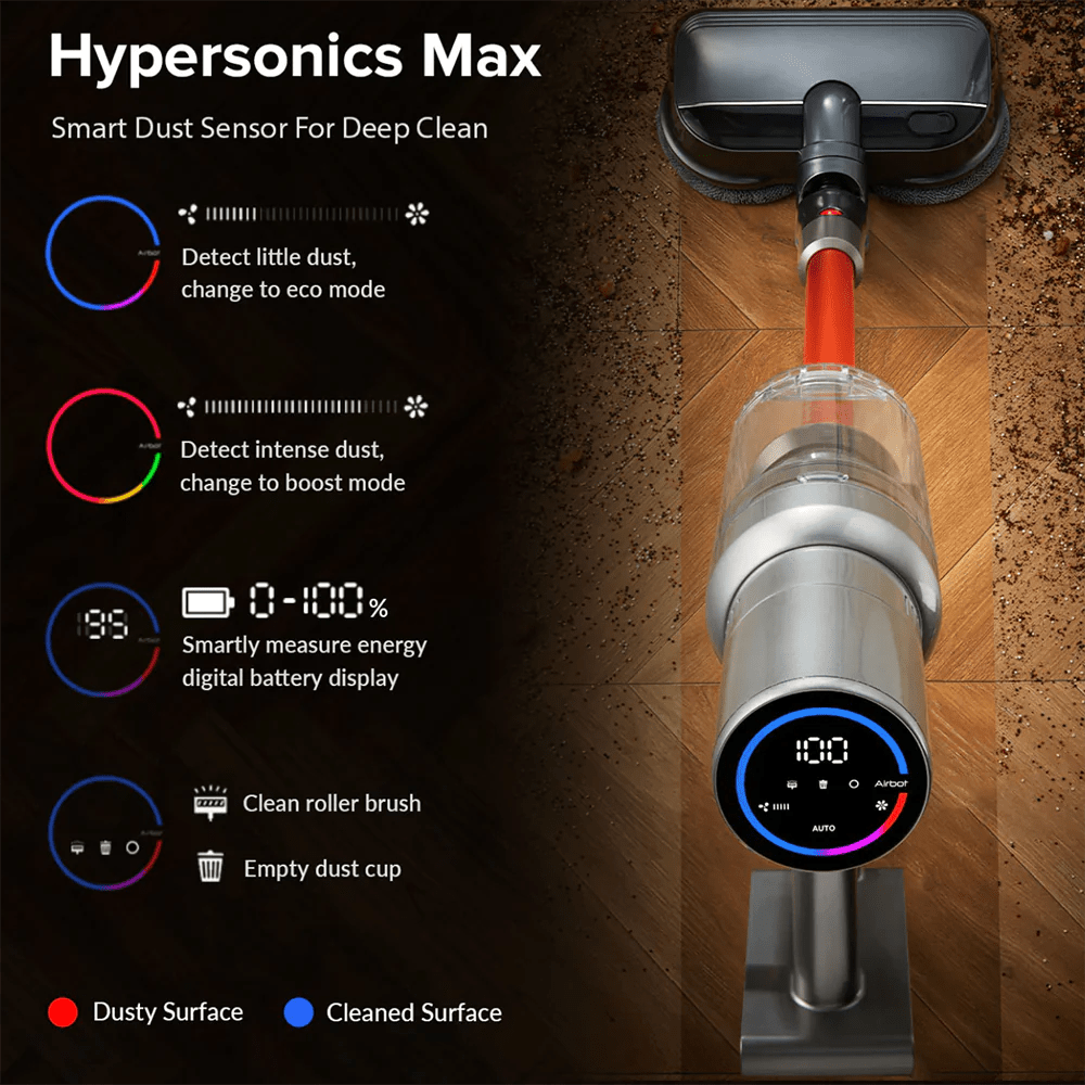 Airbot Hypersonics Max 33000Pa 強力無線拖地吸塵機 [香港行貨] - DIGIBAL ONLINE6
