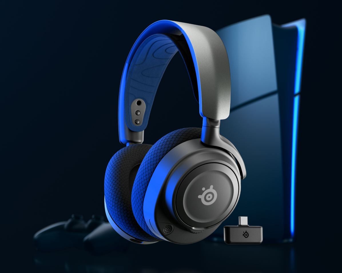 SteelSeries Arctis Nova 7P Wireless 無線降噪遊戲耳機 - 黑色 (For Playstation, PC, Switch, Mobile) [香港行貨]-DIGIBAL ONLINE