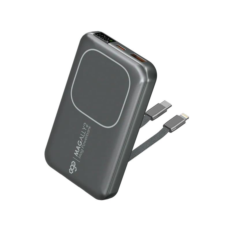 EGO MagAlly2 @10000mAh 內置線外置電 磁吸20W PD｜香港行貨